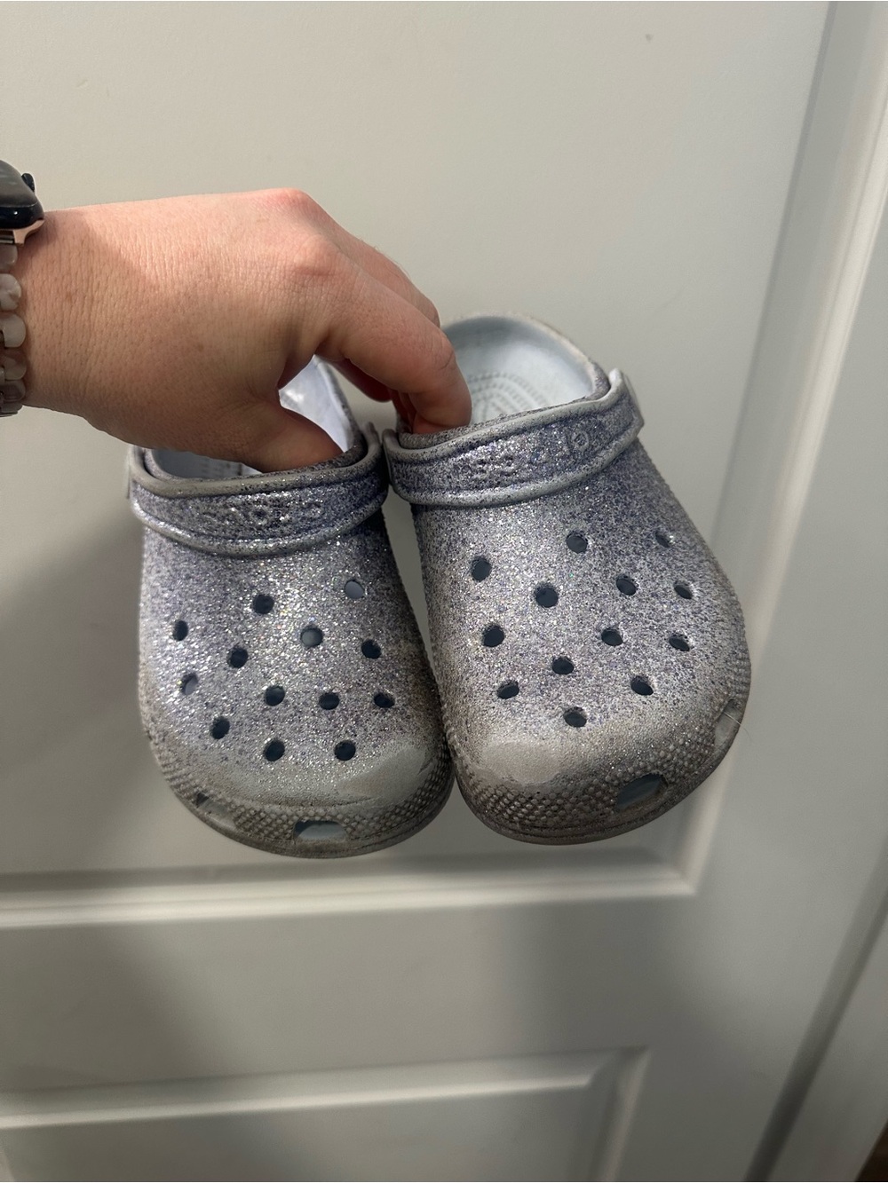 Kids Glitter Crocs